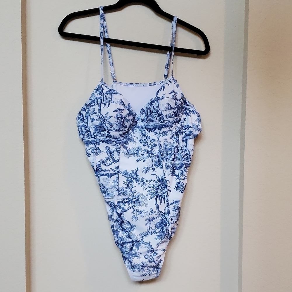 Doris Streich One piece corset style swimwear Size 3X